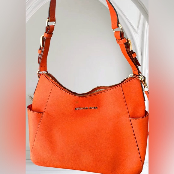 Michael Kors Orange Shoulder Bag - Picture 1 of 9